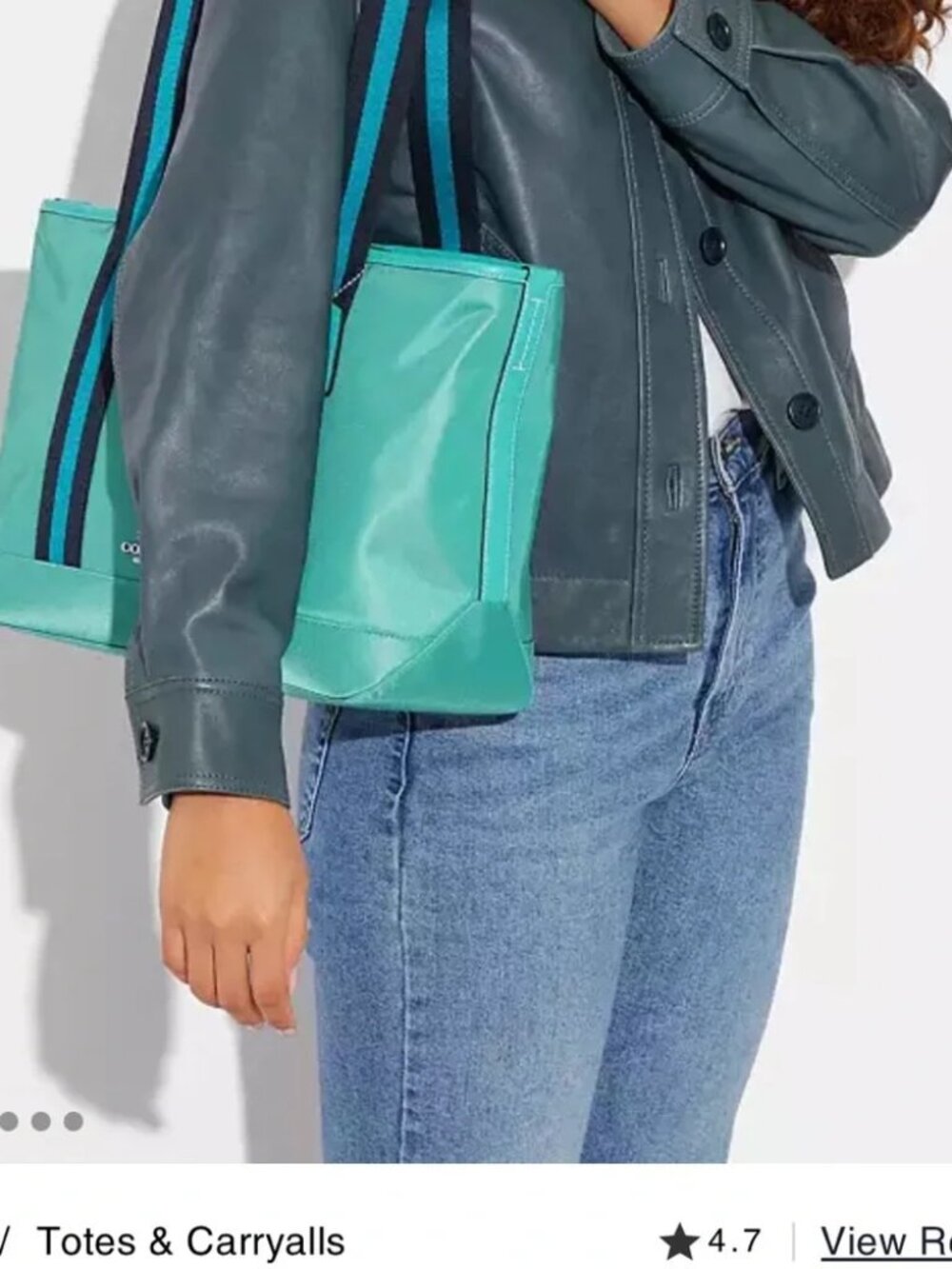 Coach NYL Ellis Tote Blue Green Multi - Picture 13 of 15